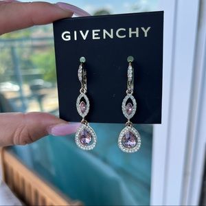 🎀Givenchy drop earrings gold and pink🎀